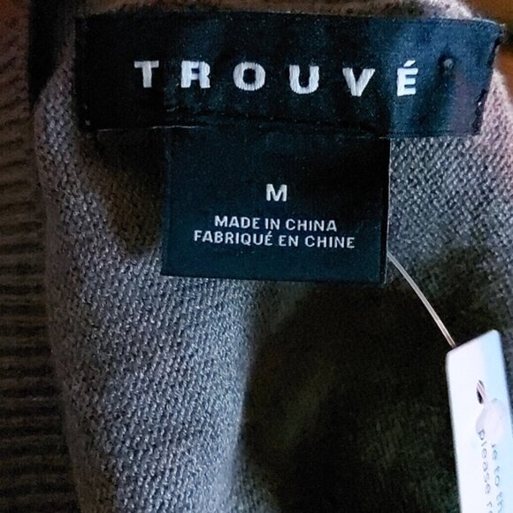 -TROUVE Off the Shoulder Sweater Tunic Tan Size Medium - Picture 3 of 10